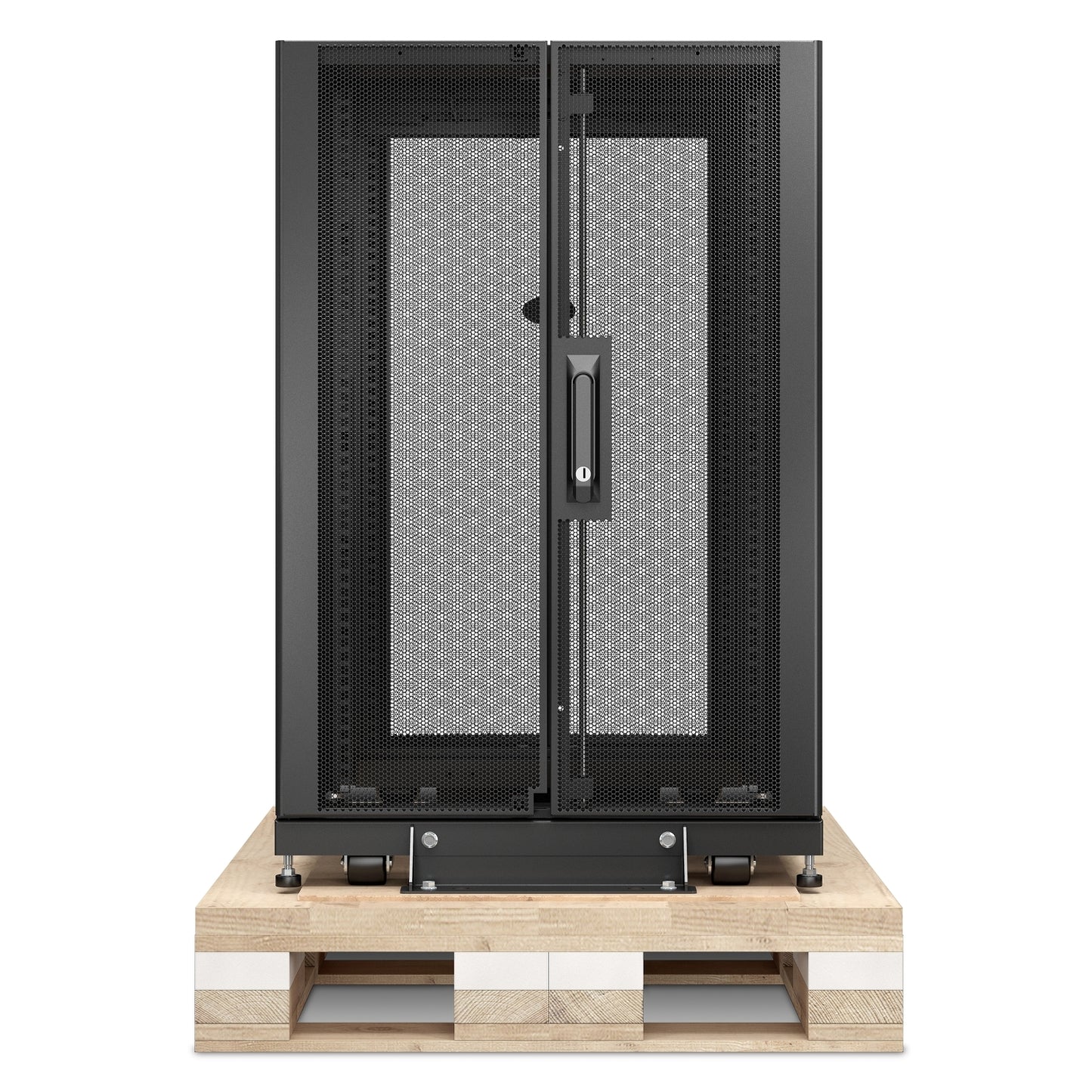 APC NetShelter SX 18U Server Rack Enclosure 600mm x 1070mm w/ Sides Black Shock Packaging AR3106SP