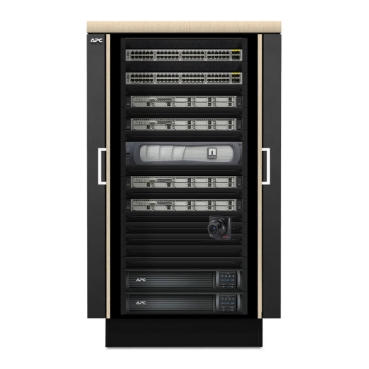 NetShelter CX 24U Secure Soundproofed Server Room in a Box Enclosure International AR4024IA