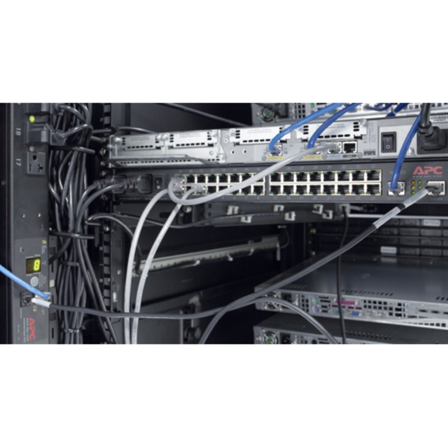Vertical Cable Organizer, 8 Cable Rings, Zero U AR8442