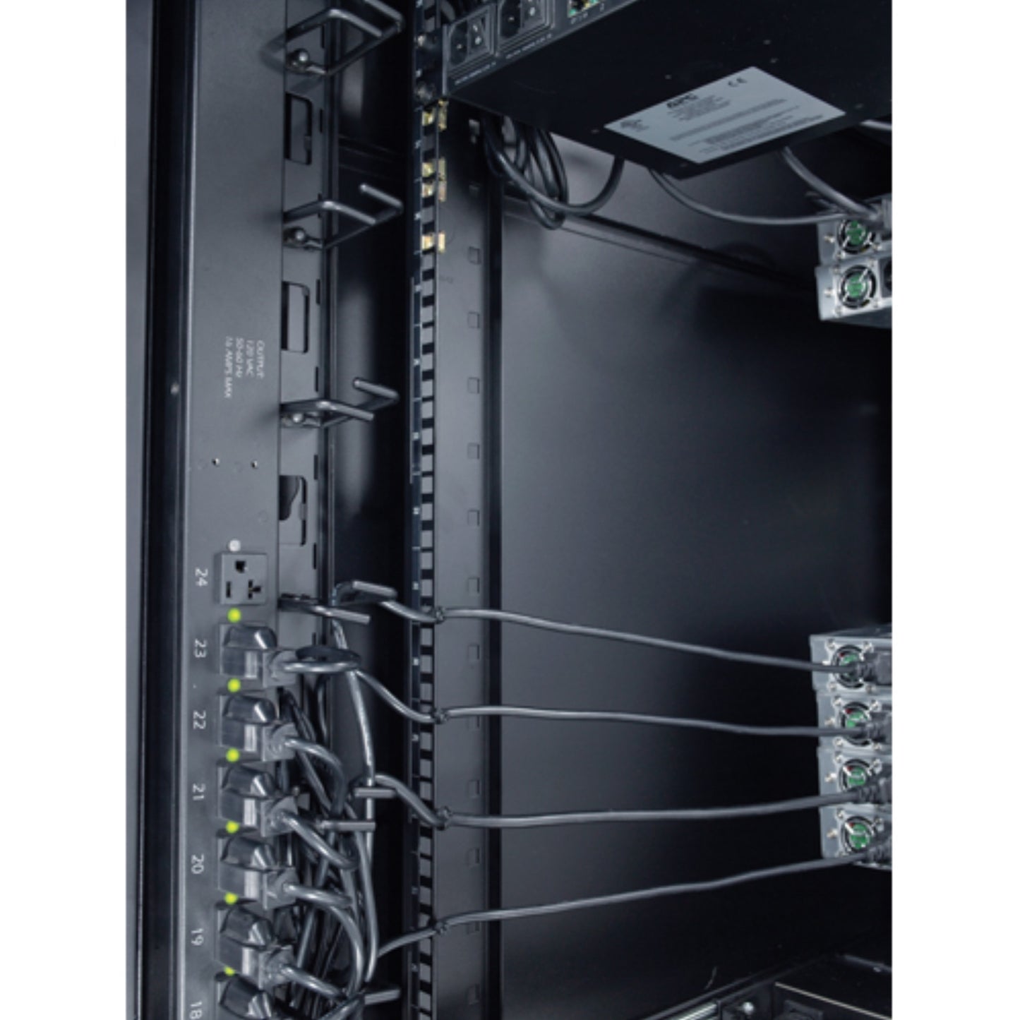 Vertical Cable Organizer, 8 Cable Rings, Zero U AR8442