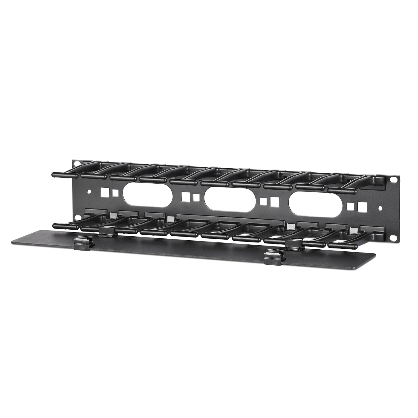 Horizontal Cable Manager, 2U x 4" Deep, Single-Sided with Cover AR8600A