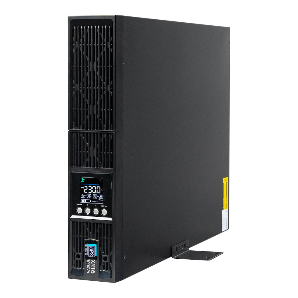 UPS Solutions XRT6 Online UPS 3KVA with 10 Year Design Life Batteries as Standard - 230V Rack/Tower 6U w/ Long Life Battery - XRT6-3000L