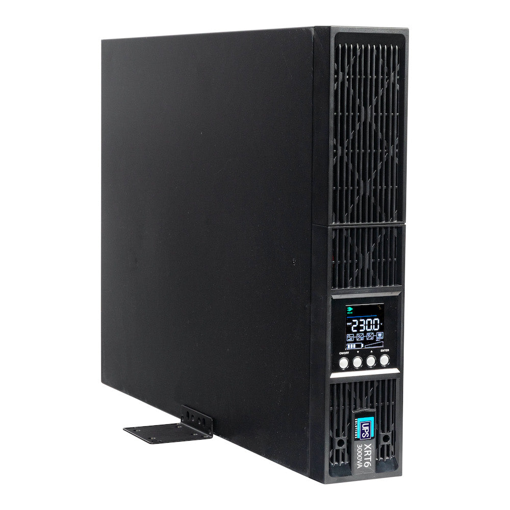 UPS Solutions XRT6 Online UPS 3KVA with 10 Year Design Life Batteries as Standard - 230V Rack/Tower 6U w/ Long Life Battery - XRT6-3000L