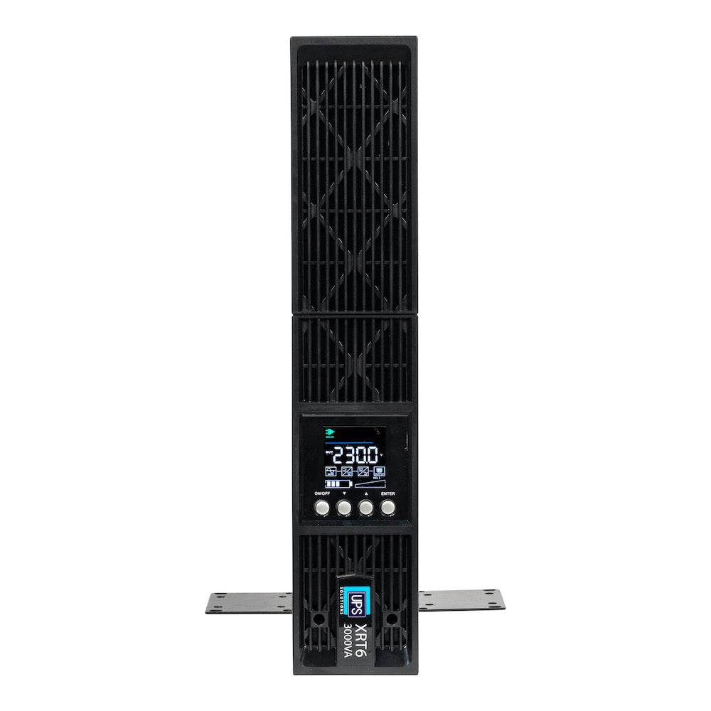 UPS Solutions XRT6 Online UPS 3KVA with 10 Year Design Life Batteries as Standard - 230V Rack/Tower 6U w/ Long Life Battery - XRT6-3000L