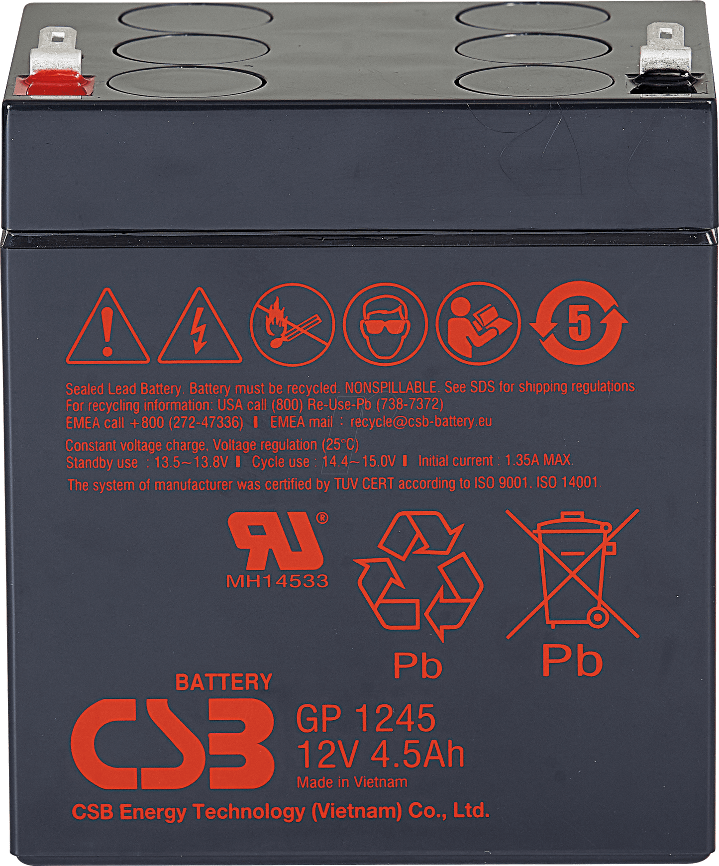 Powerware 3105 500 UPS Batteries GP1245F1-POWERWARE-3105-500