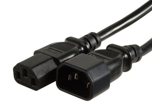 1.5M IEC-C13 TO C14 POWER CABLE - BLACK K3759-015