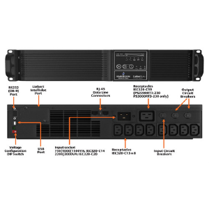 Emerson PSI XR - 3000VA/2700W Rack Tower UPS PS3000RT3-230XR