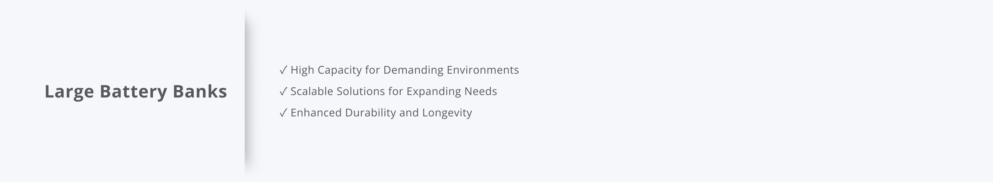 Large Battery Banks – UPS Solutions