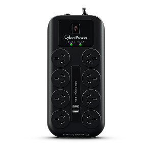 CyberPower 8-Port Surge Protector With USB Charging Ports CPSURGE08USB-ANZ