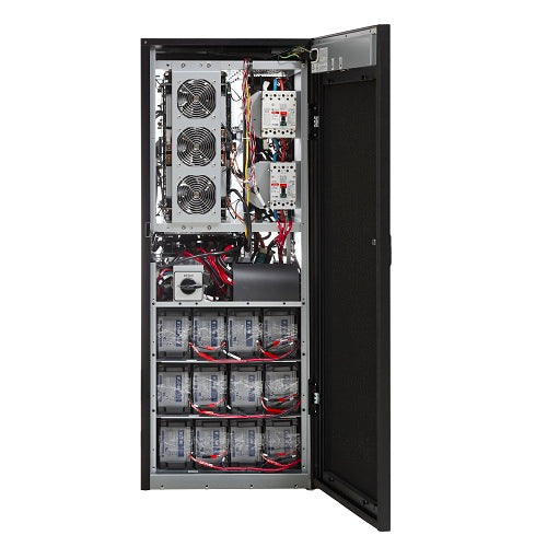 93E 30kVA Rating, 17 Minute Run Time @ .8PF, 5 x 36 x 34W internal batt, Dual Feed, with MBS/input/output switch 93E30MK2-MBS17