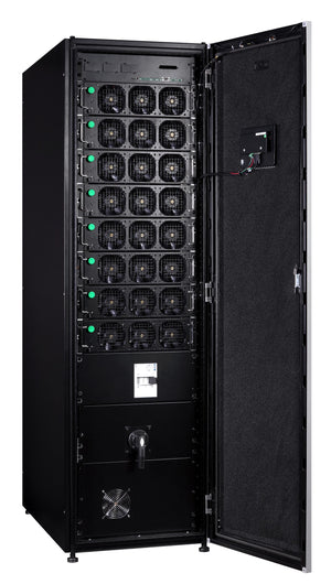 93PR 75kW UPS upgradeable to 200kW, 3 x UPM in a 200kW Frame with top exhaust & side car  93PR75-200-TE