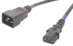IEC cord  C13 10A F to C20 M, 400mm (BLUE) ACL159-04