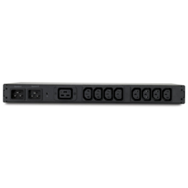 Rack ATS, 230V, 16A, C20 in, (8) C13 (1) C19 out AP4423A - UPS Solutions