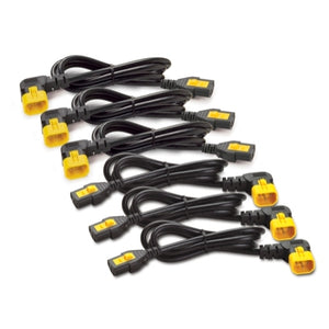 Power Cord Kit (6 ea), Locking, C13 TO C14 (90 Degree), 0.6m AP8702R-WW