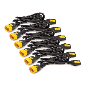 Power Cord Kit (6 ea), Locking, C13 to C14, 0.6m AP8702S-WW