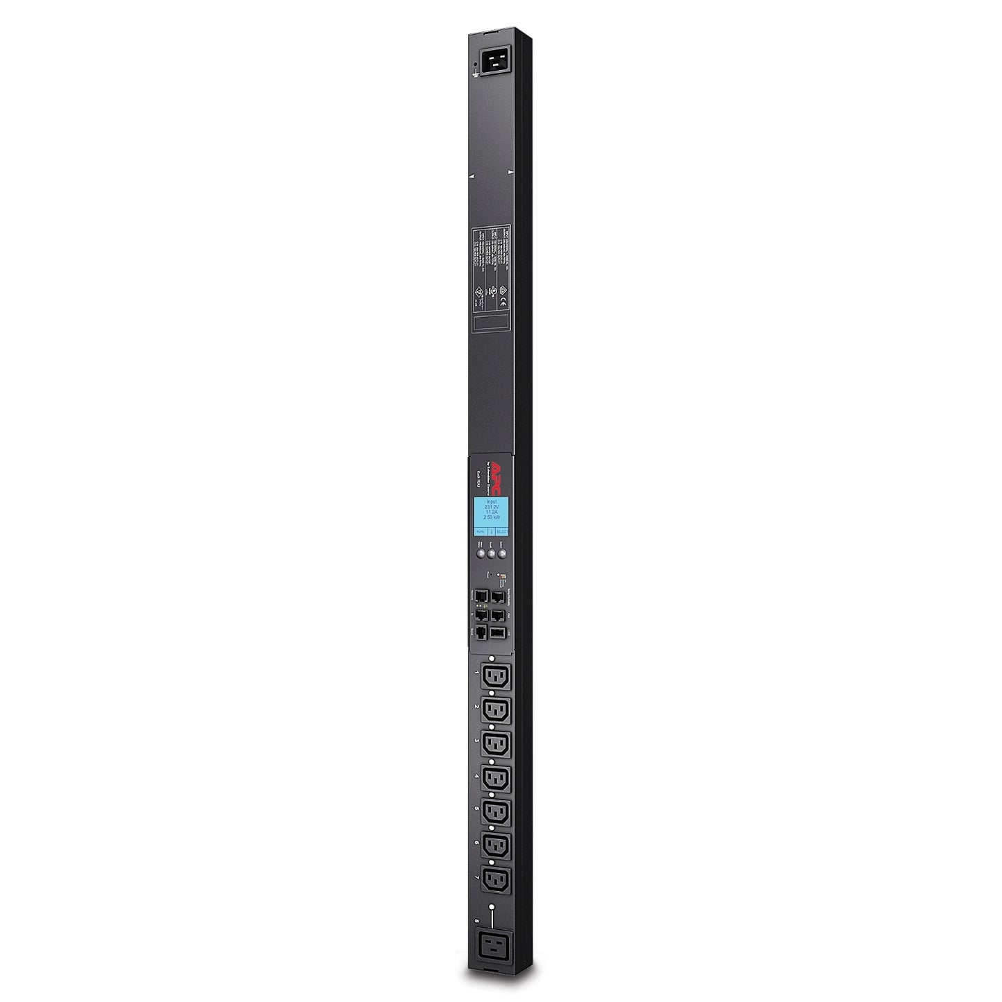 Rack PDU 2G, Switched, ZeroU, 16A, 100-240V, (7) C13 & (1) C19 AP8958