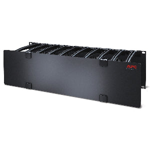 3U Horizontal Cable Manager, 6" Fingers top and bottom AR8605