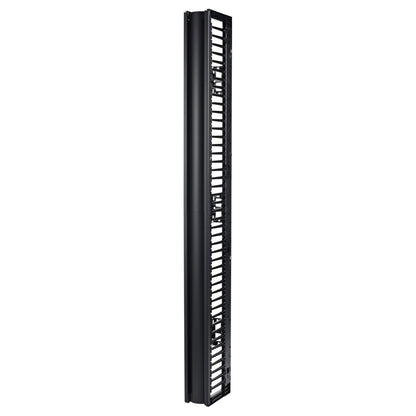 Valueline, Vertical Cable Manager for 2 & 4 Post Racks, 84"H X 6"W, Single-Sided with Door AR8715