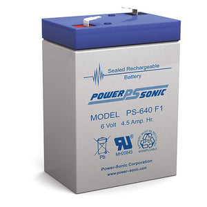 Power Sonic  - PS640 - 6V 4.5AH Battery PS640