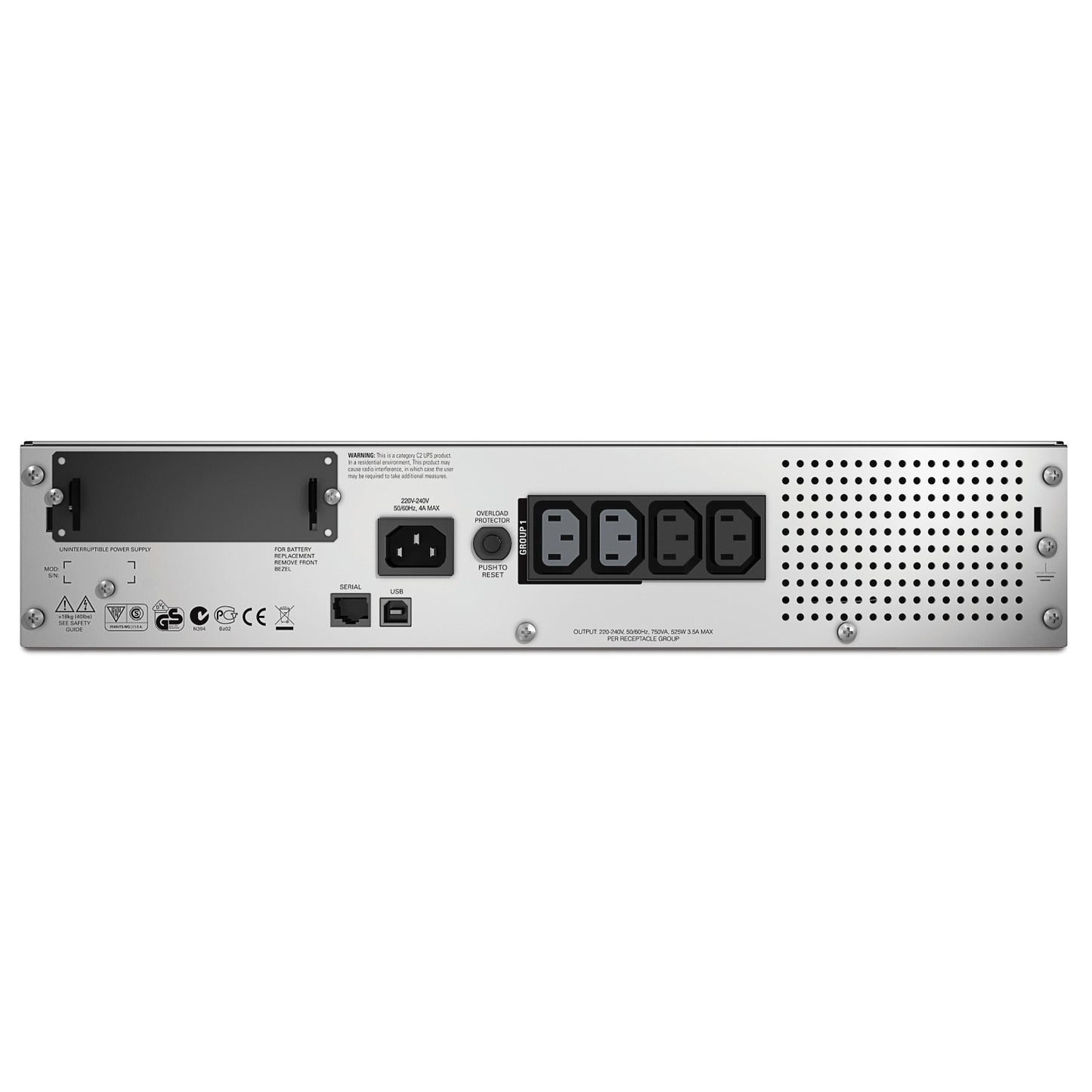 APC Smart-UPS 750VA LCD RM 2U 230V SMT750RMI2U