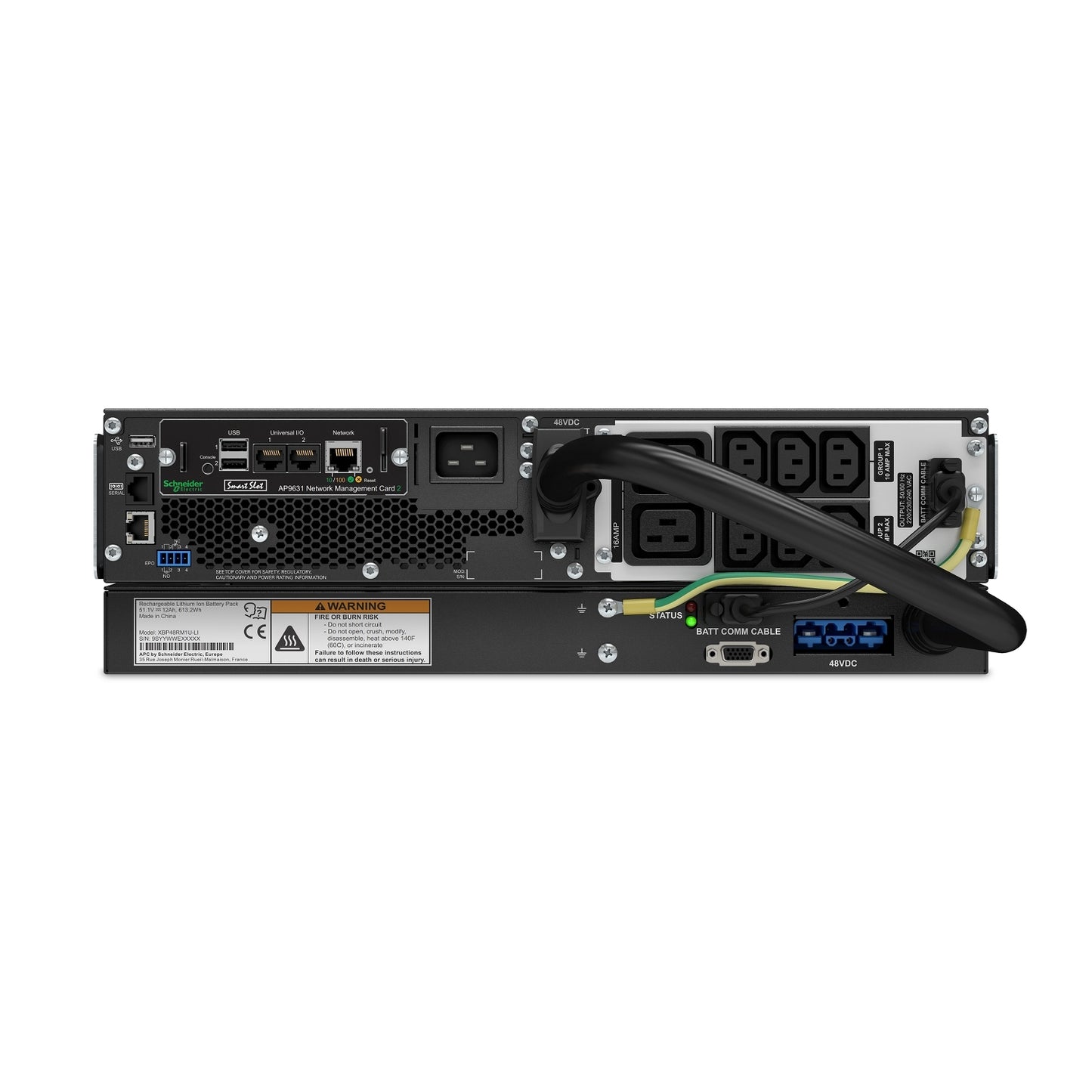 APC SMART-UPS SRT Lithium Ion 3000VA RM 230V NETWORK CARD SRTL3000RMXLI-NC