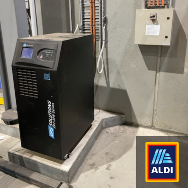 Aldi distribution centres — UPS supply and maintenance