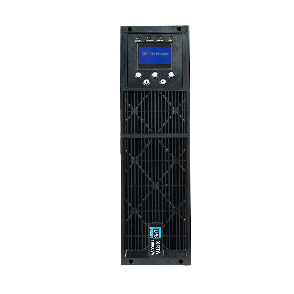 UPS Solutions XRT6 Online UPS 10KVA with 10 Year Design Life Batteries as Standard - 230V Rack/Tower 6U w/ Long Life Battery, SNMP Network Card + Surge Protection Device - XRT6-10000L