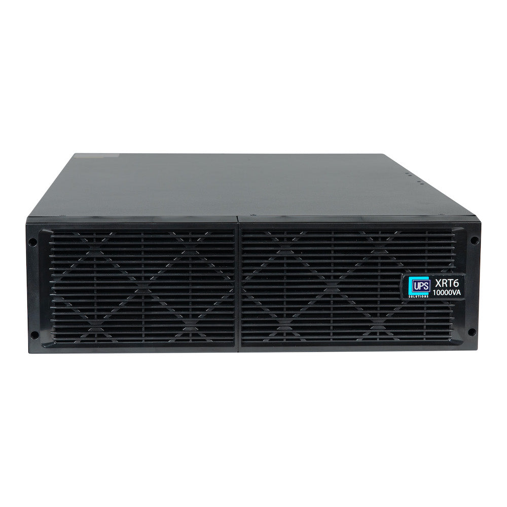 UPS Solutions XRT6 Online UPS 10KVA with 10 Year Design Life Batteries as Standard - 230V Rack/Tower 6U w/ Long Life Battery, SNMP Network Card + Surge Protection Device - XRT6-10000L