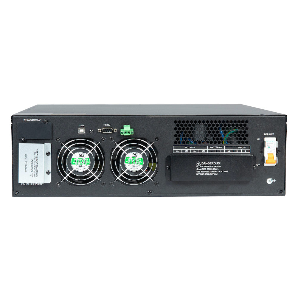 UPS Solutions XRT6 Online UPS 10KVA with 10 Year Design Life Batteries as Standard - 230V Rack/Tower 6U w/ Long Life Battery, SNMP Network Card + Surge Protection Device - XRT6-10000L