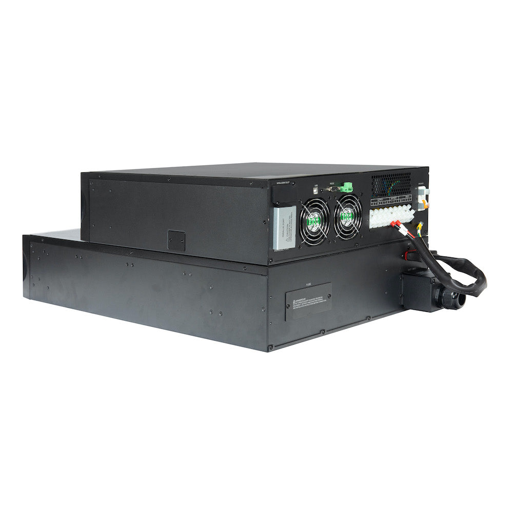 UPS Solutions XRT6 Online UPS 6KVA with 10 Year Design Life Batteries as Standard - 230V Rack/Tower 6U w/ Long Life Battery, SNMP Network Card + Surge Protection Device - XRT6-6000L