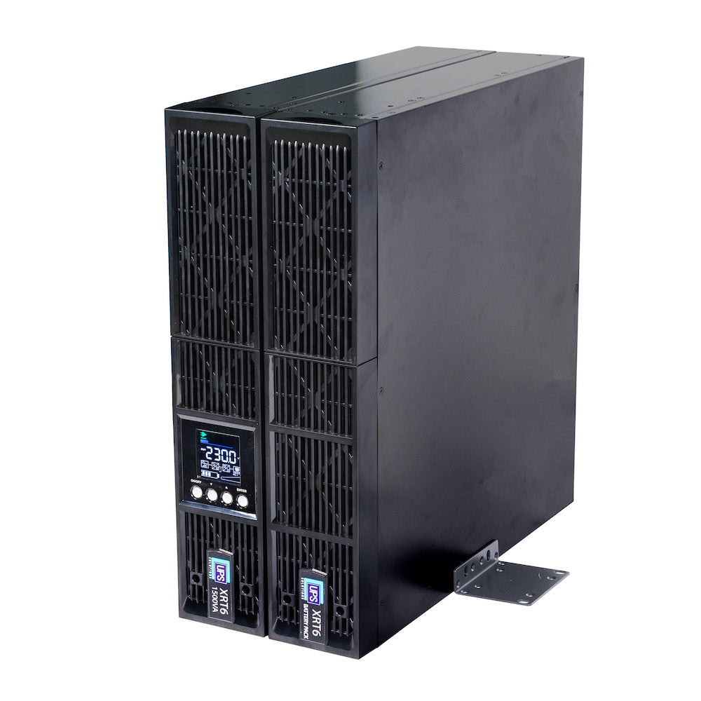 UPS Solutions XRT6 Online UPS 1.5KVA with 10 Year Design Life Batteries as Standard - 230V Rack/Tower 2U w/ long Life Battery - XRT6-1500L