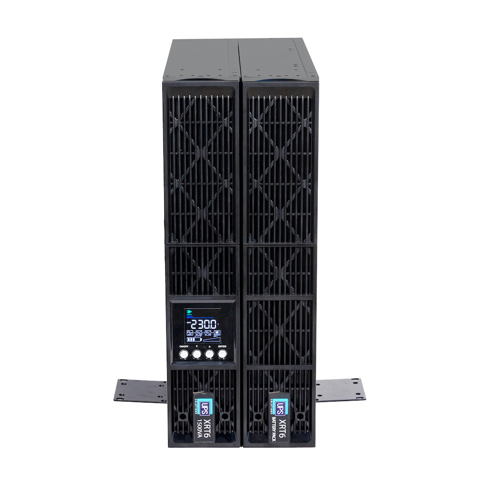 UPS Solutions XRT6 Online UPS 1.5KVA with 10 Year Design Life Batteries as Standard - 230V Rack/Tower 2U w/ long Life Battery - XRT6-1500L