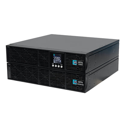 UPS Solutions XRT6 Online UPS 1.5KVA with 10 Year Design Life Batteries as Standard - 230V Rack/Tower 2U w/ long Life Battery - XRT6-1500L