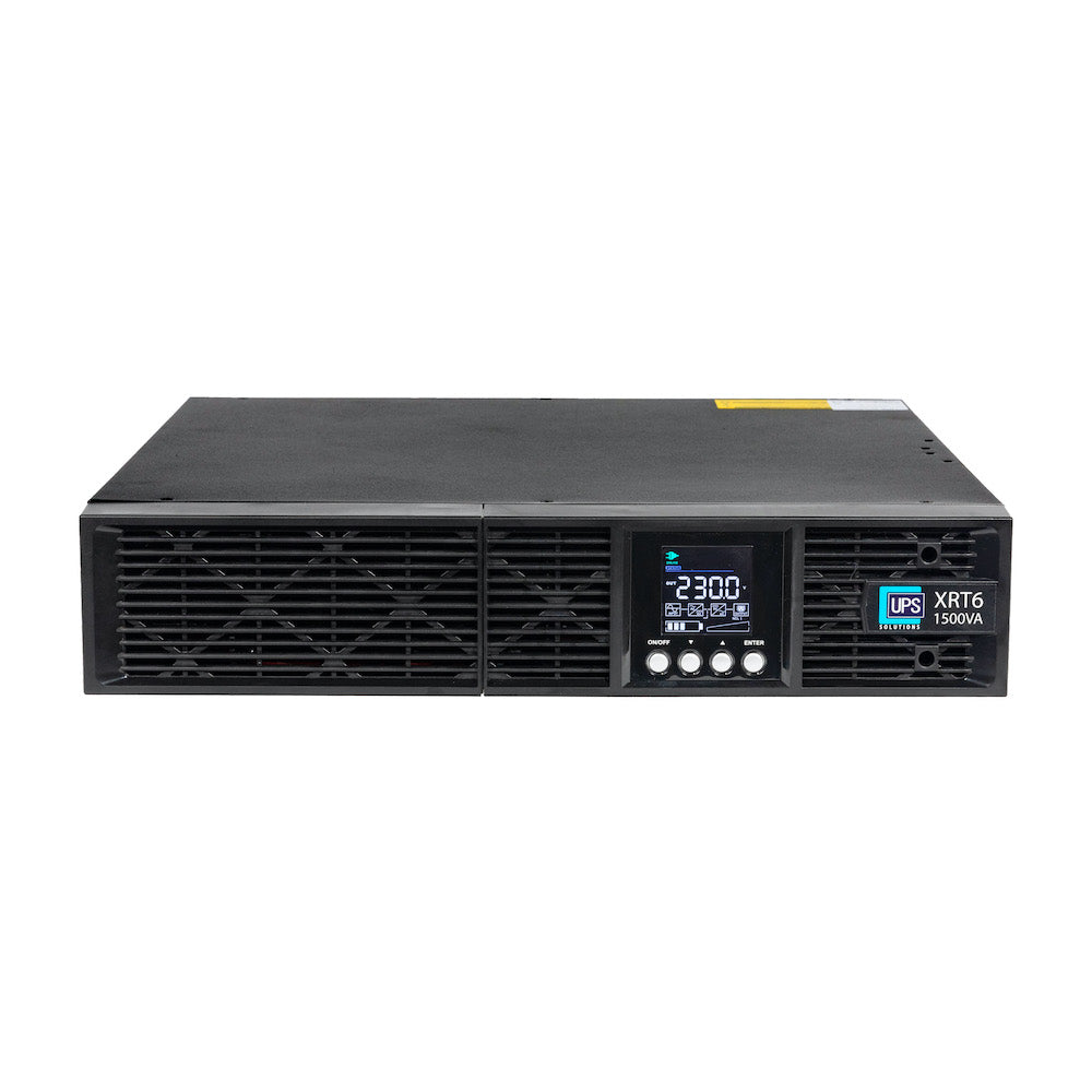 UPS Solutions XRT6 Online UPS 1.5KVA with 10 Year Design Life Batteries as Standard - 230V Rack/Tower 2U w/ long Life Battery - XRT6-1500L