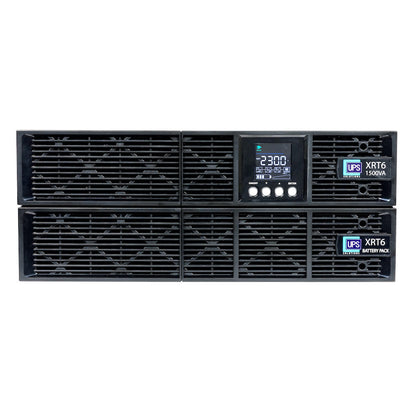 UPS Solutions XRT6 Online UPS 1.5KVA with 10 Year Design Life Batteries as Standard - 230V Rack/Tower 2U w/ long Life Battery - XRT6-1500L