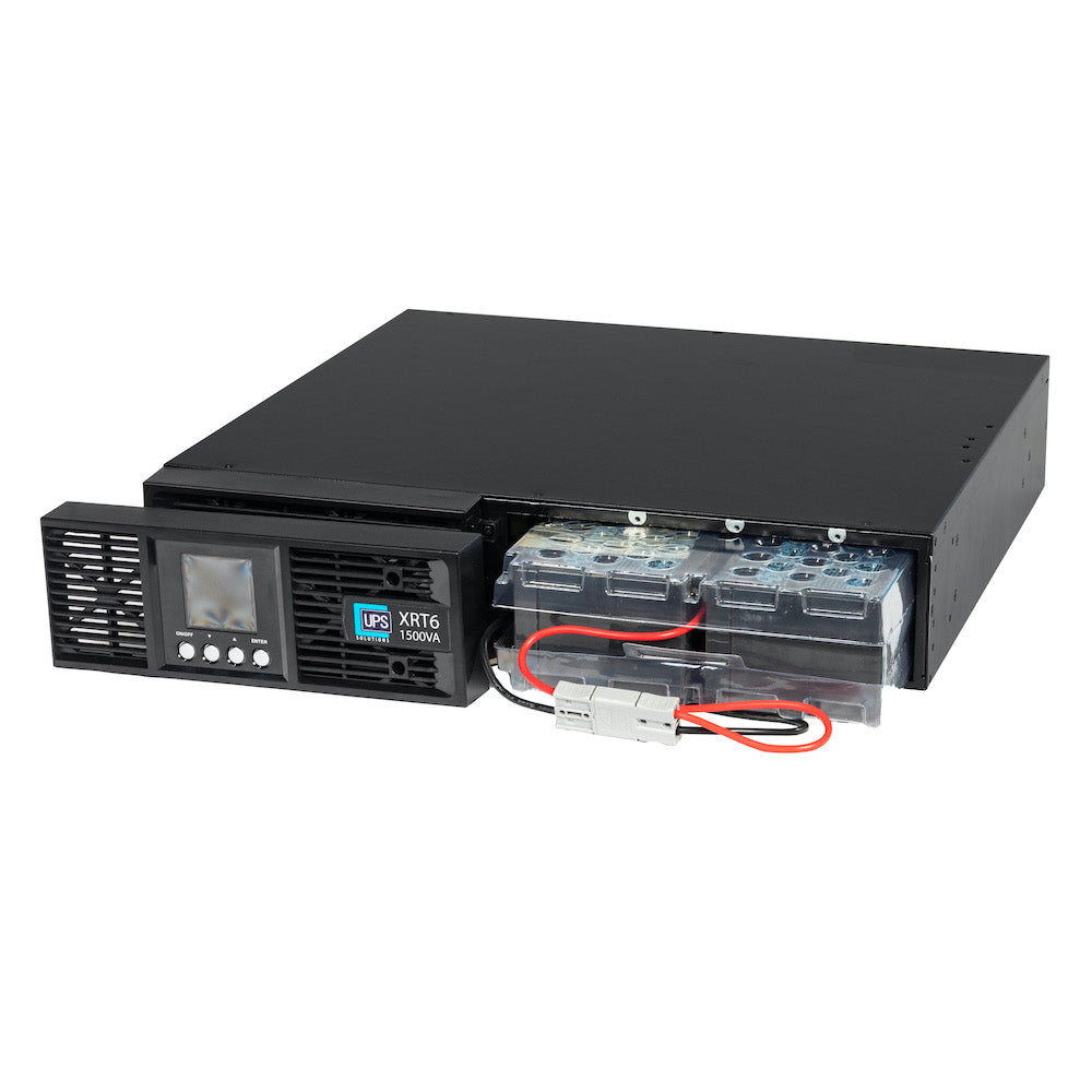 UPS Solutions XRT6 Online UPS 1.5KVA with 10 Year Design Life Batteries as Standard - 230V Rack/Tower 2U - UPSXRT6-1500L