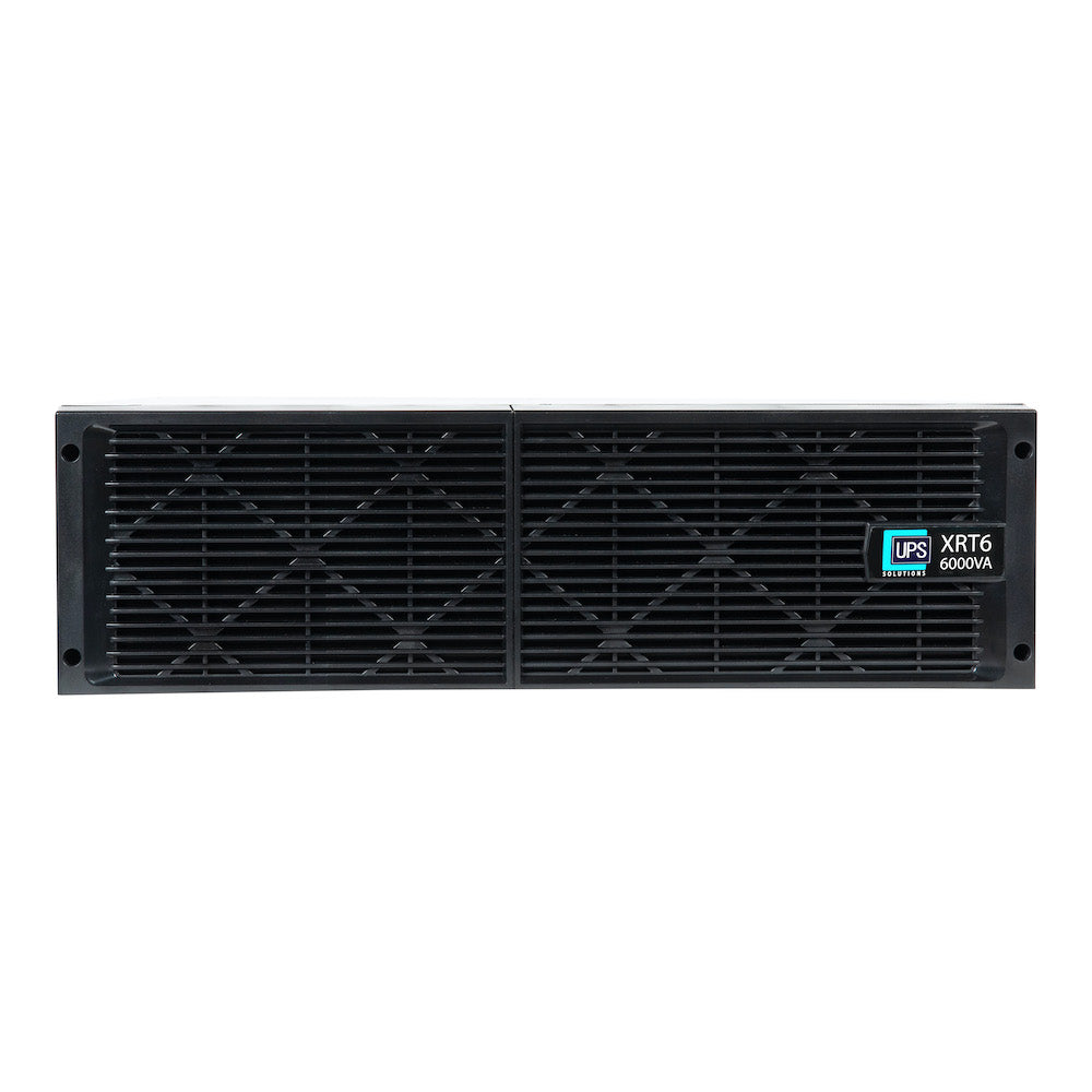 UPS Solutions XRT6 Online UPS 6KVA with 10 Year Design Life Batteries as Standard - 230V Rack/Tower 6U w/ Long Life Battery, SNMP Network Card + Surge Protection Device - XRT6-6000L