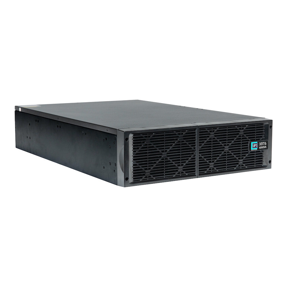 UPS Solutions XRT6 Online UPS 6KVA with 10 Year Design Life Batteries as Standard - 230V Rack/Tower 6U w/ Long Life Battery, SNMP Network Card + Surge Protection Device - XRT6-6000L