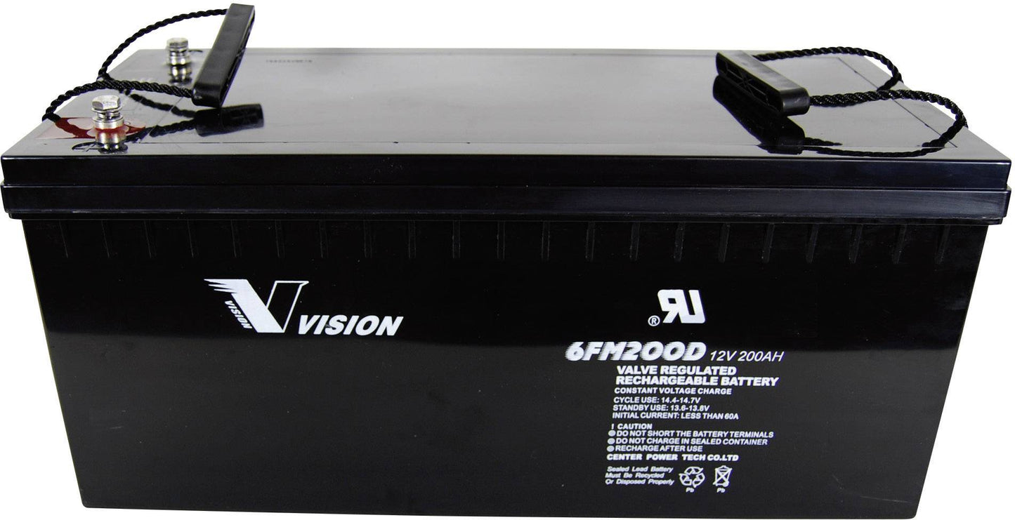 Vision 6FM200 10 YRS DEEP CYCLE BATTERY 6FM200D-X