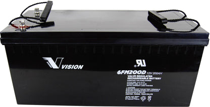 Vision 6FM200 10 YRS DEEP CYCLE BATTERY 6FM200D-X