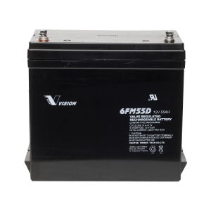 Vision - 6FM55D - 10YRS DEEP CYCLE BATTERY 6FM55D