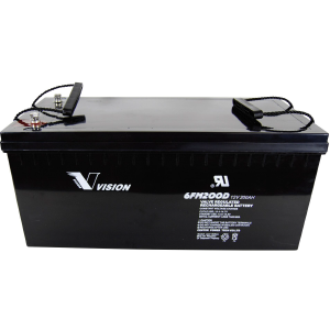 VISION 6FM200 10 YRS DEEP CYCLE BATTERY 6FM200D-X – UPS Solutions