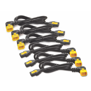 Power Cord Kit (qty 6), Locking, C13 to C14 (90 Degree), 1.2m AP8704R