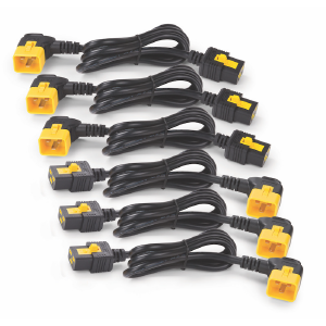 Power Cord Kit (qty 6), Locking, C19 to C20 (90 Degree), 0.6m AP8712R
