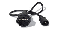 Power Cord, C14 to CEE 7/7 Schuko, 0.6m AP9880