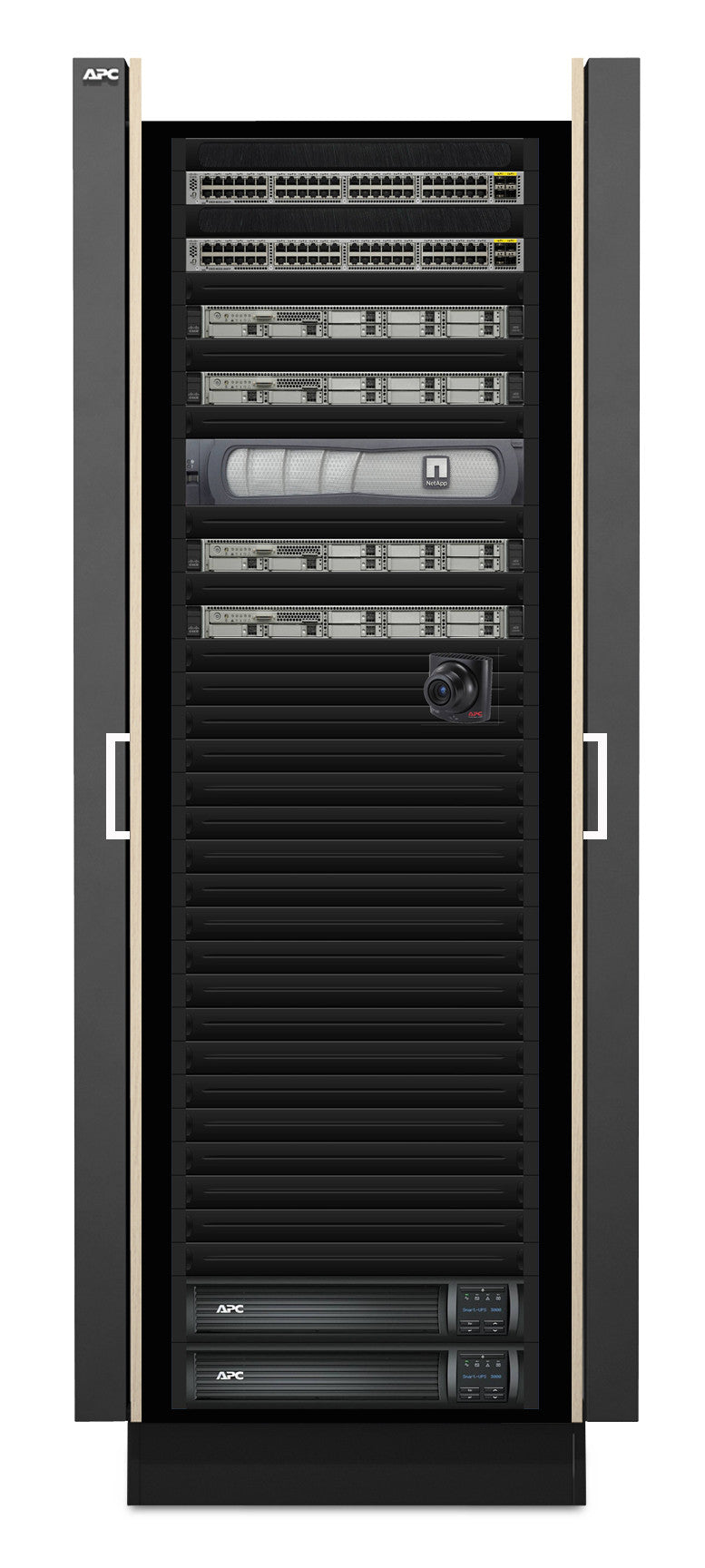 NetShelter CX 38U Server Room in a Box: Soundproofed Enclosure – UPS ...