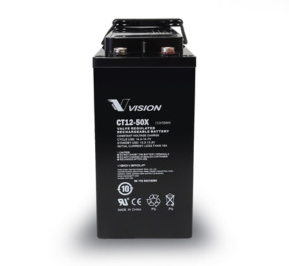 Vision - CT12-50X - 12V50AH 15 YRS BATTERY CT12-50X