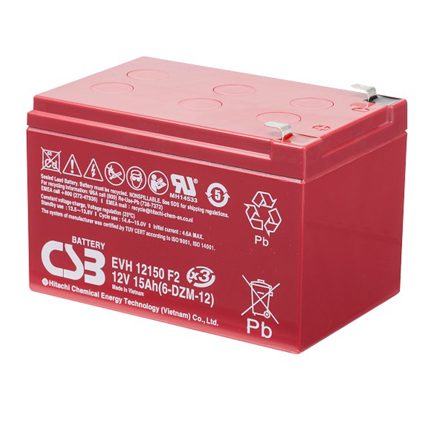 CSB EVH / EVX Series - 12V 15AH DEEP CYCLE BATTERY EVH12150