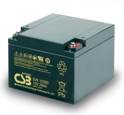 CSB EVH / EVX Series - CYCLIC BATTERY 12V26AH EVX260