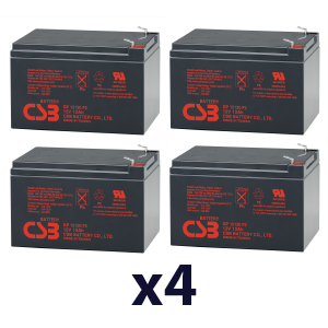 POWERWARE 5125 2200 UPS Batteries - GP12120F2 (x4) GP12120F2X4-POWERWARE-5125-2200